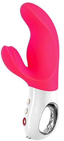 FUN FACTORY Rabbit Vibrator MISS BI (Pink), Sexspielzeug Dildo für Frauen, Dualvibrator für G-Punkt & Klitoris - 100% medizinisches Silikon