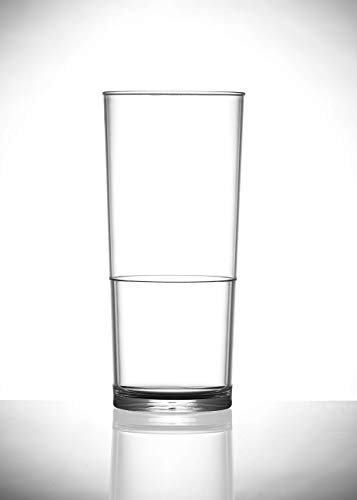 Virtually Unbreakable Polycarbonate Beer Glass Elite In2stax Pint CE Pack of 4
