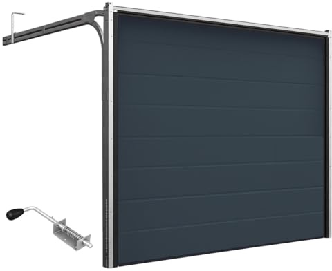DoorHan Sektional Garagentor mit Stecker | zu Selbstmontage | Größen wählbar | 4 Farben (2750 x 2280 RAL 7016 Anthrazitgrau)