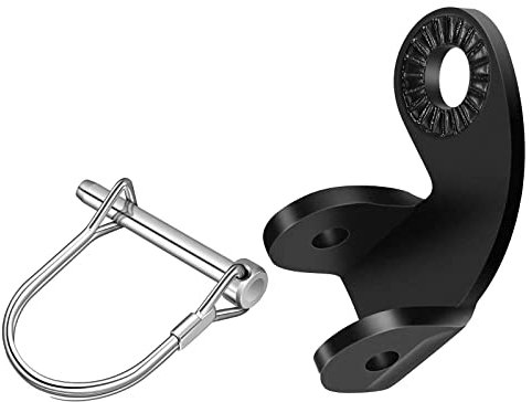 SHULLIN BICYCLE_TRAILER Adapter, Universal Stainless Steel Coupling for Qeridoo, Trixie, Hamax, Thule Trailers, Hole Diameter 12mm, Black and Silver