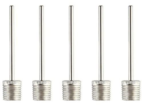 5 x fiXte Pump Needle Set Football Rugby Basketball Sport Air Pin Adapter Valve Stainless Steel