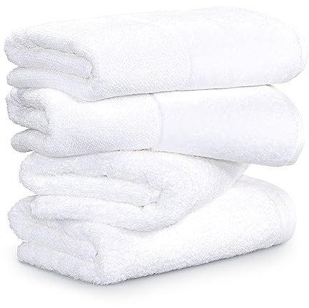 Möve Handtuchset Premium-Set Handtücher - 4X 50x100 cm, 100% Baumwolle, weiß