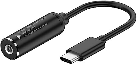 CY Cable DC 20V Jack 4.0x1.7mm Input to USB-C Type-C Output 90 Degree Right Angled Power Plug Charge Cable 65W PD9V 5V 20V