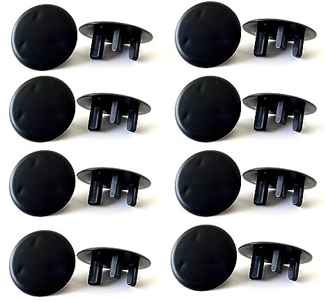 Yesmin 12 Pcs Plug Socket Cover,UK Safety Socket Cover,Power Socket Protector Socket Cap,for Children's Home and School Safety-Black