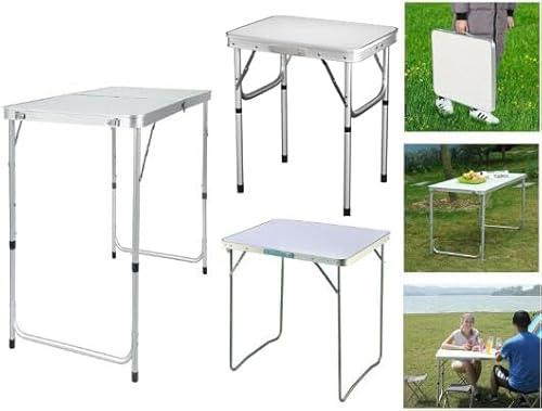 Rigogo Höhenverstellbar Laptop Betttisch, 2 Höhenniveau 56/26cm, Stehender Schreibtisch mit Tragegriff, Klappbar Tisch für Laptop, Bett, Sofa, Leicht zu transportieren, 60x45x56cm