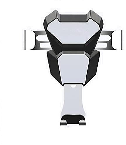 K-S-Trade Support Voiture pour Motorola Edge+ 2023 Compatible avec Motorola Edge+ 2023 Montage évent Grille Ventilation Noir-Argent Voiture Véhicule Moteur Titulaire Support De Smartphone Air-Vent