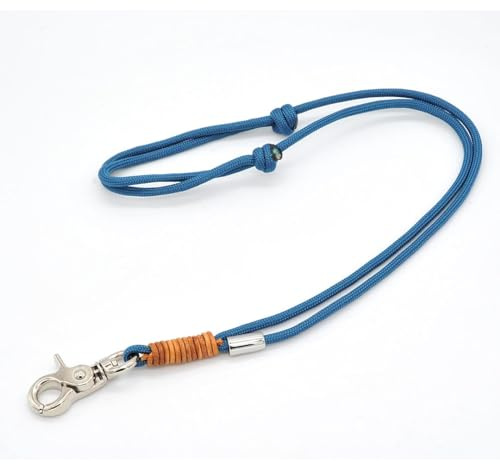 KENSONS for dogs PFEIFENBAND | Petrol | verstellbar | Umhängeband mit kleinem Karabiner für Hundepfeife oder Schlüssel | Schlüsselband | Keychain | handgefertigt
