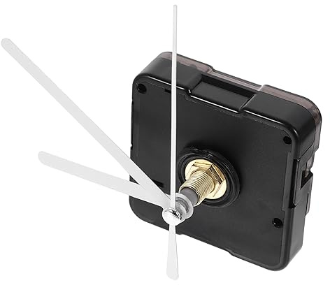 Artibetter Uhrwerk Uhrzeiger Für Eine Wanduhr Uhr-kit Zeiger Einer Wanduhr Zubehör Für Wanduhren Uhrenbausatz Uhrzeiger Mit Pendel Uhrzeiger Stumm Uhrenzubehör Teil Plastik Motor- Weiß