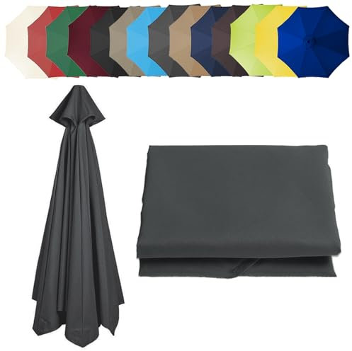 Rechange Toile De Parasol De Jardin À 6 Nervures/8 Nervures, Auvent De Rechange Pour Parasol De Terrasse (200cm/2.7m/300cm) - Épais Et Résistant - Toile De Parasol Deporté - Pour Plage/piscine/Jardin(
