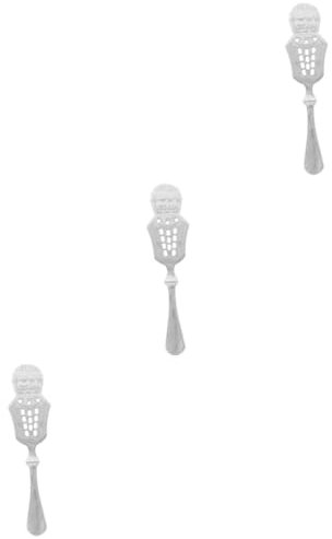 OUNONA 3 Uds Cuchara De Absenta Gotero De Absenta Fuente De Absenta Cucharas De Azúcar Suministro De Barra Filtro De Absenta Accesorio De Absenta Suministro De Absenta Cucharas De Acero