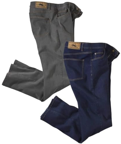 ATLAS FOR MEN - 2er-Pack Regular-Jeans „Stretch Komfort“ - 62