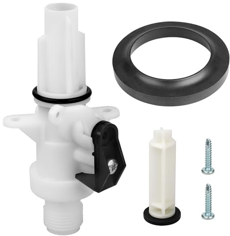 13168 Kit valvola dell'acqua per WC RV aggiornato compatibile con servizi igienici Thetford Aqua Magic IV, valvola per WC sostituire Magic IV RV WC modelli alti e bassi, parti per WC per camper per