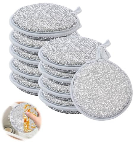 10 Stück SpüLschwamm Waschbar, SpüLschwäMme, Stahlschwamm, Schwamm, SchwäMme, Putzschwamm, KüChenschwamm, SchwäMme Schwamm KüChe, Reinigungsschwamm, PutzschwäMme für Küche, Garten