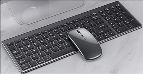 Wireless Bluetooth Keyboard and Mouse set Rechargeable for IOS, IPAD, ANDROID AND PC 3-Mode(Bletooth 3.0+5.0+2.4G