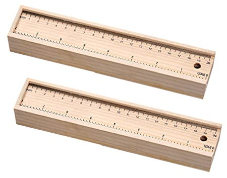 TOKIDNY 2 Stück Holz Stiftetui Mit Schublade Groß Fassungsvermögen Robuste Schreibwarenbox Für Kinder Schule Reise