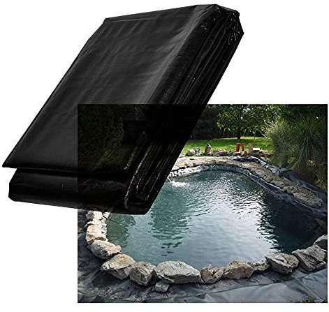 High Performance Rubber Pond Foil for Fish Ponds 5x6m/16x19.6ft Preformed Pond Foils Ideal for Bach Fountains and Water Gardens