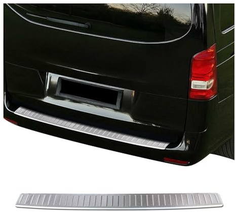OMAC Protection de Pare-Chocs Arrière pour Mercedes Vito W447 2014-2026 – INOX Finition brossée – Seuil de Coffre sur Mesure – Protection Seuil de Chargement
