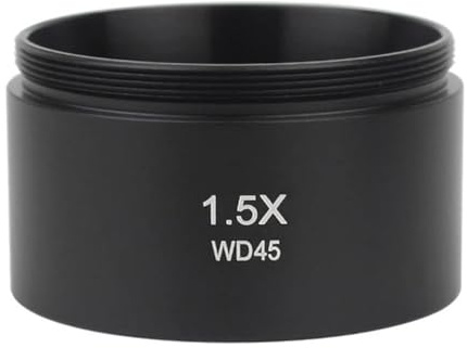 Accessori per telescopi WD165 0,5X 0,7X 1,5X 2,0X Obiettivo ausiliario Filettatura 48mm Lente di Barlow for microscopio stereoscopico Oculare per telescopio(1.5X)
