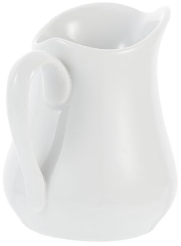 VINTORKY Jarra Cerámica De Leche y Salsa Con Asa Duradera y Fácil De Limpiar Para Cocina Taza Versátil Para Servir Cremas y Líquidos