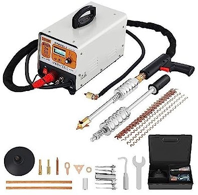 Auto-Blech-Reparaturmaschine 3 kW mit 2 Schweißpistolen, 6 Modi, Punktschweißmaschine mit LCD für Anfänger zum Selbermachen