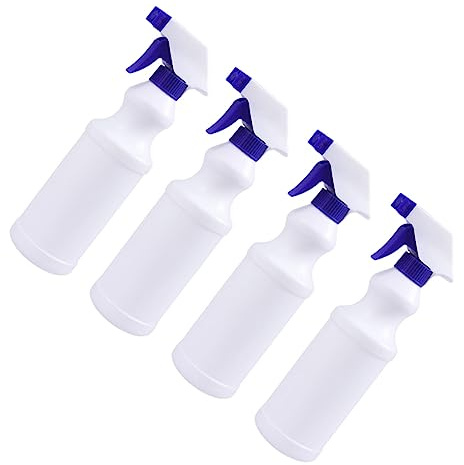 TOPPERFUN 4pcs 500ml Plastic Spray Bottles Thickened Leak Proof Empty Water Mist Sprayer Bottles for Laboratory Cleaning and Industrial Use