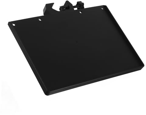 YARNOW Mic Storage Stand Clip-on Accessory Tray with Sound Card Tray Mic Stand Clip Holder Smooth Surface Higher Edges Abs Metal for Live Streaming
