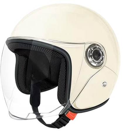 Riaisttd Casco Motociclista Grande,Casco Aperto per Adulti - Equipaggio Protettivo con Visiera per Avventura Pendolarismo Scooter Sportivo
