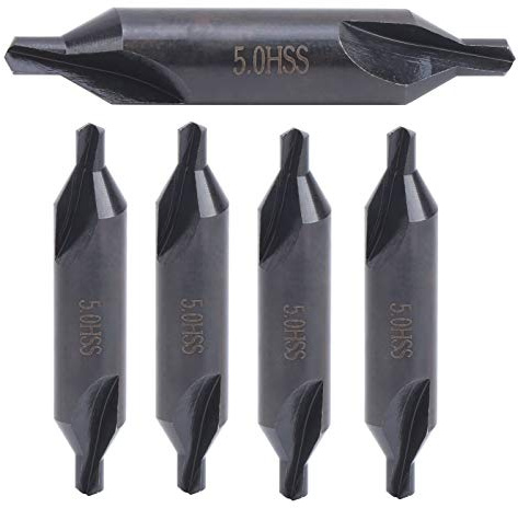 Haofy Punte da Trapano di Posizionamento Set da 5 Pezzi Ad Alta velocità da 5 Mm Strumenti di Foratura Resistenti All'usura per Fresatrici