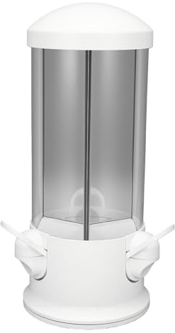 OEBUAFI Dispensador de Caramelos y Nueces de 3 Compartimentos con Fácil Acceso Mediante Botón, Diseño Anti-sobrellenado, para Almacenamiento de Snacks en Oficina o Hogar, Material PE