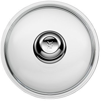 WMF Glas-Pfannendeckel 20 cm, Deckel für 20er Pfannen, Deckel mit Metallknauf, hitzebeständiges Glas, spülmaschinengeeignet