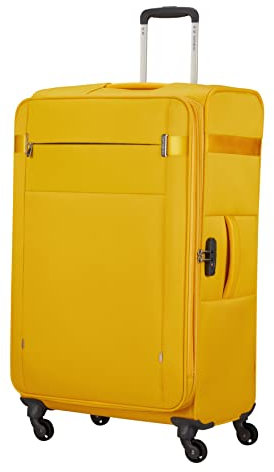 Samsonite Citybeat - Spinner M, Erweiterbar Koffer, 66 cm, 67/73 L, Gelb (Golden Yellow)