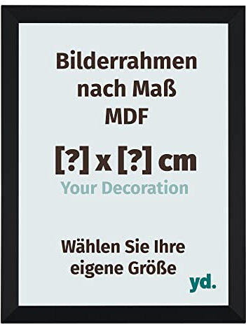 yd. Your Decoration - Bilderrahmen nach Maß - Bilderrahmen aus MDF mit Acrylglas - Antireflex - Lassen Sie sich Ihren Bilderrahmen individuell gestalten - Catania