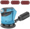 Cordless Random Orbit Sander for Makita 18V Battery,3 Variable Speeds Rotating Sander 125mm,with 12PCs Sanding Sheets,for Sanding Polishing Wood (No Battery)