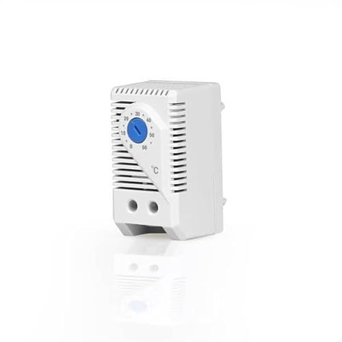 Mach Power Termostato per Armadi Rack con Contatto Normalmente Aperto (NO), per Ventole e Allarmi Termici, Montaggio DIN, Design Compatto, Senza Alimentazione (AR-TMTNO)