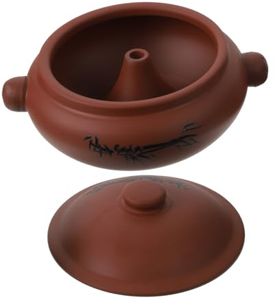 Cabilock Olla de Cerámica para Guisar Resistente al Calor Cazuela Multifunción para Cocinar Estofados y Sopas Recipiente para Uso Doméstico Colores Surtidos