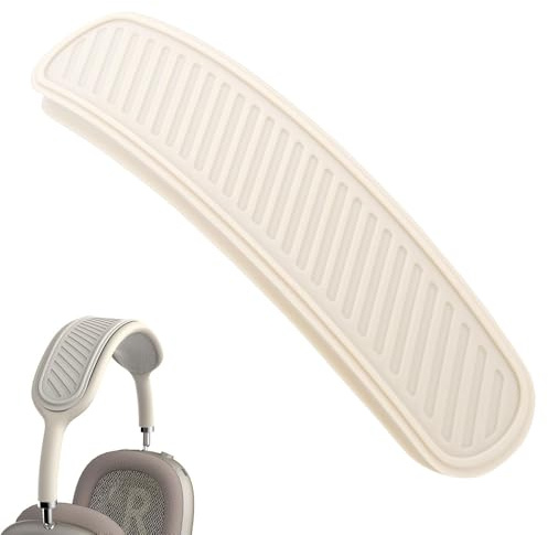 Ersättning silikonskydd för pannband, huvudbandsskydd för Airpods Max, tvättbart, mjukt och bekvämt, kompatibelt med Apple Air Pods Max hörlurar (beige)