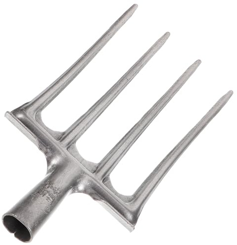 SEWACC Rastrello da Giardino in Acciaio al Manganese Attrezzo Sarchiatore per Giardino 4 Denti Robusti Utensile Manuale per Diserbare Allentare e Coltivare Terreno per Orto e