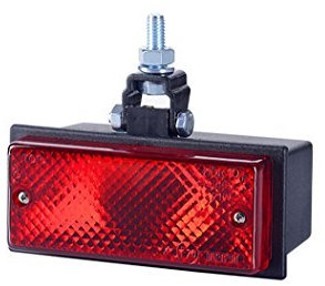 Rouge arrière brouillard lampe 12 V 24 V UNIVERSEL Pick Up Nouvelles lampes de récupération Camion Tracteur Remorque Caravane Camper Bus camping-car Agricole Socle basculant pour châssis Ampoule G03