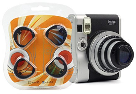 JXE Kit de filtres dégradés de couleur pour appareil photo Fujifilm Instax Mini 90