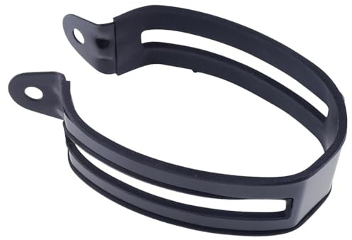 Universal Auspuffschelle Edelstahl Schwarz Oval Auspuff Schelle für Ixil Takkoni | Ovale Auspuff Schelle aus schwarzem Edelstahl, universal; ergänzt Ixil Takkoni und IXIL HEXOVAL XTREM Auspuffanlagen