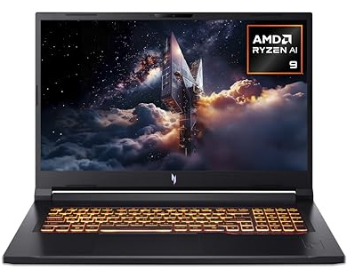 acer Nitro V 17 AI I Copilot+PC I PC Portable Gaming 17.3 FHD 144Hz I NVIDIA GeForce RTX 5070 I Ryzen AI 9 365 I 32 Go RAM I 1024 Go SSD I Windows 11 Home I Noir I Clavier FR AZERTY I ANV17-61-R42Y