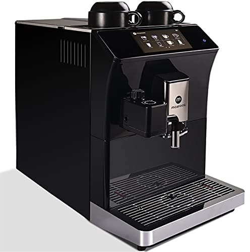 Caffè espresso di Mcilpoog, macchina automatica per caffè espresso con montalatte La macchina per caffè espresso con montalatte contiene 16 sapori come latte, cappuccino ed espresso.
