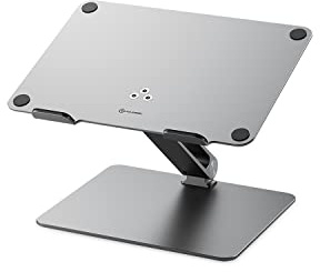 ALOGIC Elite Verstellbarer Laptopständer, Ergonomischer Riser im Aluminiumdesign, tragbar und robust, kompatibel mit MacBook Pro, MacBook Air, Dell XPS, Chromebook und mehr.