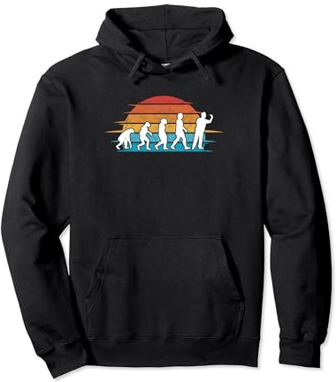 Dart Evolution Retro Darter Vintage Dartspieler Pullover Hoodie