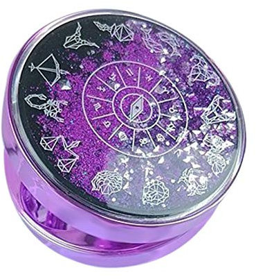 Lens Storage Cases， Contact Lens Cases,Mini Box Container, Cute Fashion Contact Lens Case,Portable Travel Glitter Luxury Quicksand Contact Lens Cases Eye Care Set (Color : Blue) ( Color : Purple )