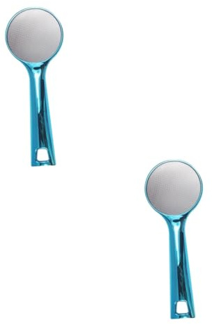 Healeved 2stücke Langer Griff Hornhautentferner Aus Nano-glas Doppelseitige Waschbare Fußfeile Für Effektive Entfernung Von Abgestorbener Haut Für Männer Und Frauen Blau