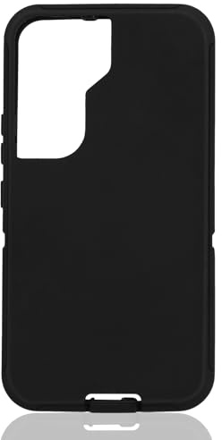 Replacement TPE Rubber Outer Skin Compatible with Otterbox Defender Case for Samsung Galaxy S22 Plus/S22+ Black