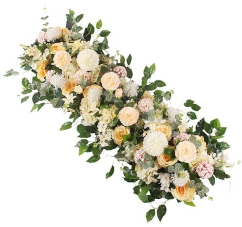 Künstliche Blumen Girlande Eukalyptus Girlande Hochzeit Blumenranke Pfingstrose Girlande Dekor Wand Hintergrund Kranz Für Outdoor Bogen