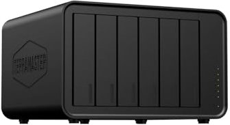 TERRAMASTER F6-424 Max NAS Storage - 6Bay Core i5 1235U 10 Kerne 12 Threads, 8GB DDR5 RAM, 10GbE Port X2, Network Attached Storage Spitzenleistung für Unternehmen (Diskless)