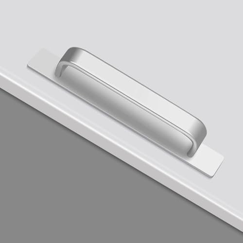 LLXNQ026 1 Stück Selbstklebende Griffe Schiebetürgriffe Schrankgriffe Ohne Bohren Möbelgriffe Aluminiumlegierung Garderobe Griffe,für Schiebetür Fenster Schrank Schubladen